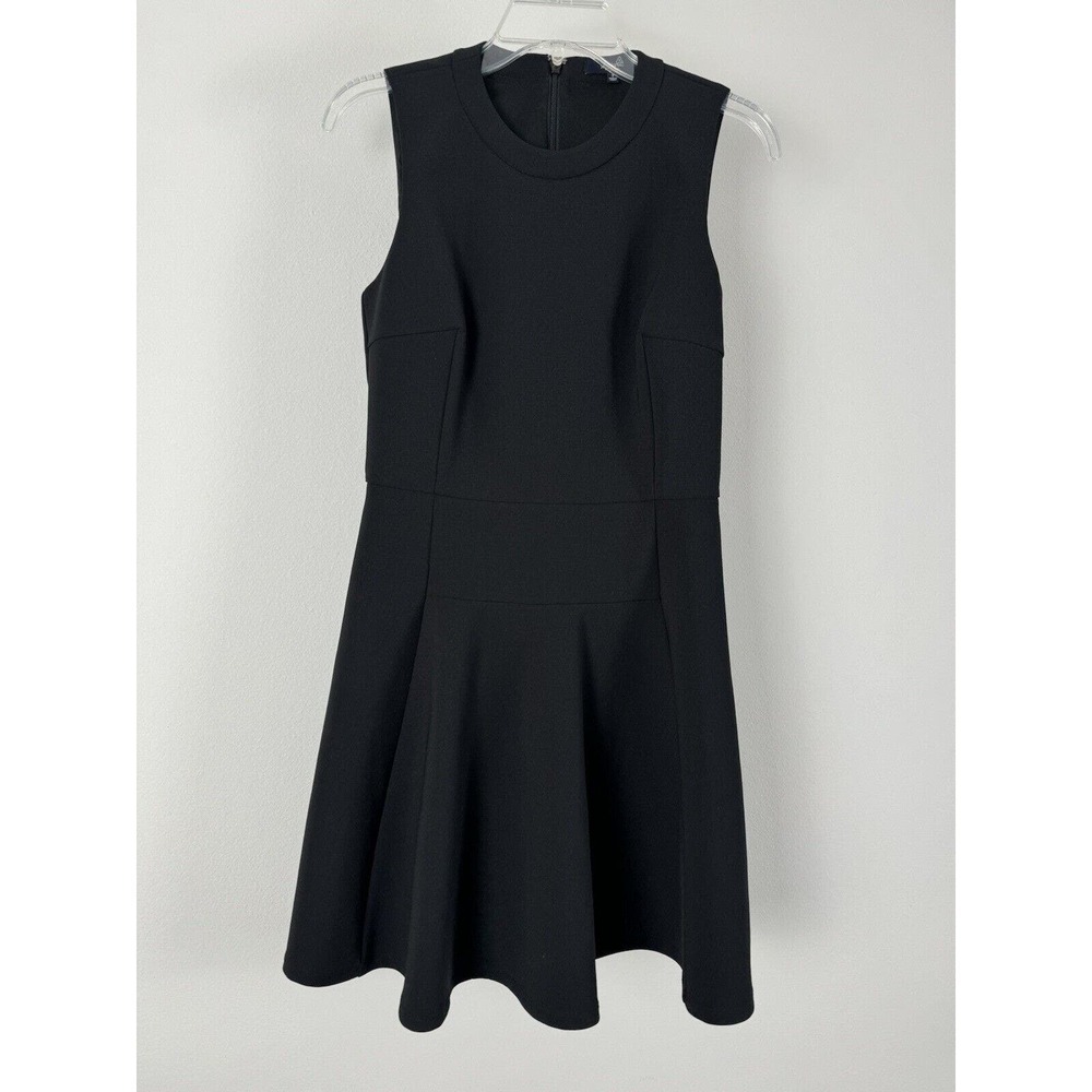MADEWELL Fit And Flare A-line Dress Classic Modest in Black XS 2 MINT - Picture 4 of 9